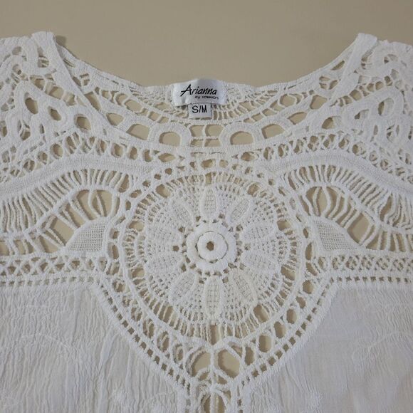 Arianna by Howard's White Cotton Boho Tunic - Picture 7 of 10